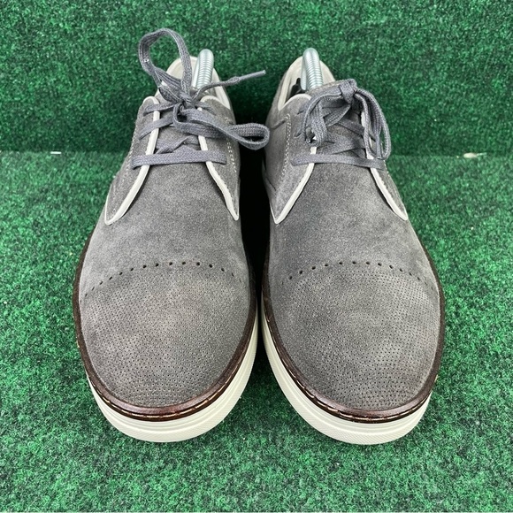 JOHNSTON & MURPHY Men Sneakers McGuffey Size 9 M Grey Cap-Toe Lace-Up main image 6